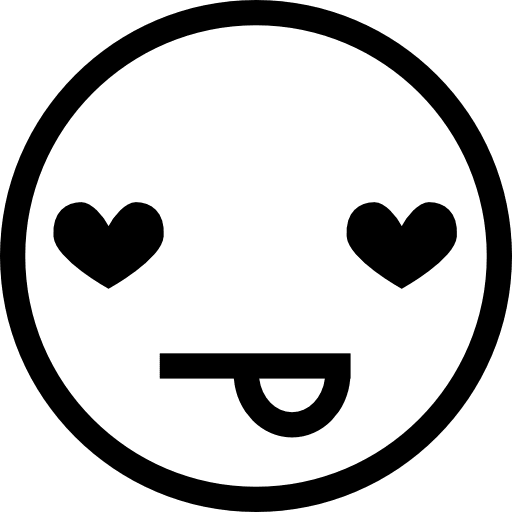 In love head emoticons gestures icon