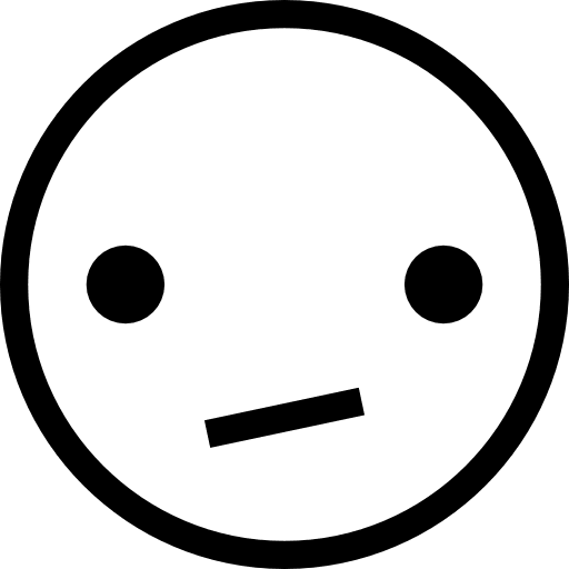 Meh faces meh gestures icon