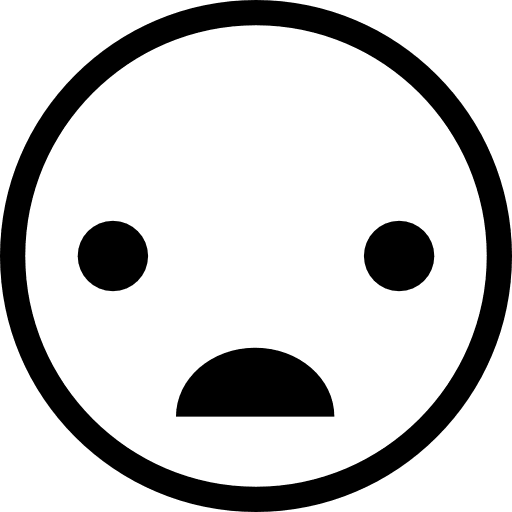 Shocked emoticons head gestures icon