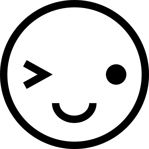 Wink wink emoticons faces icon