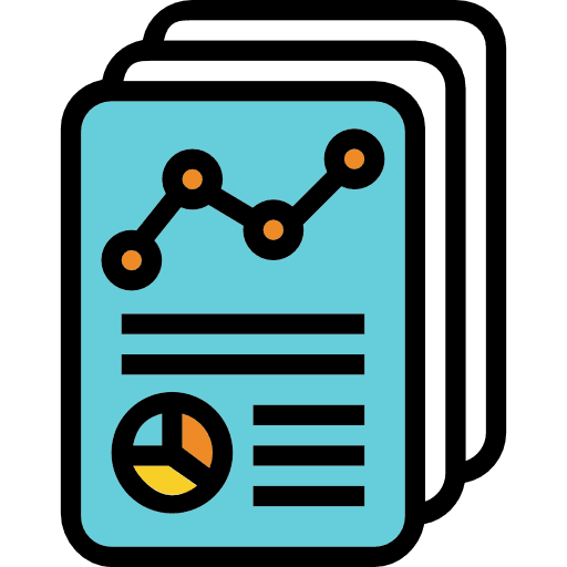 Analytics page file statistics icon