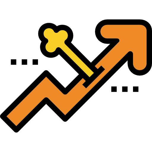 Growth increase growth commerce icon