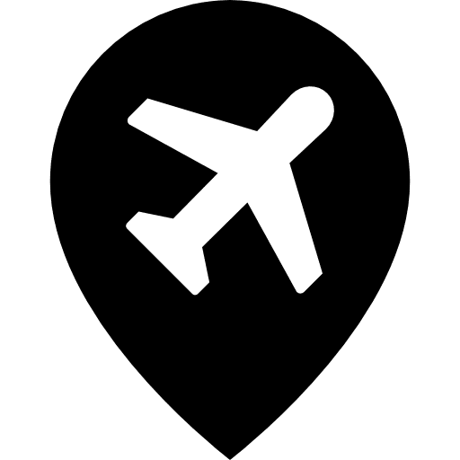 Airport plane transport airport icon