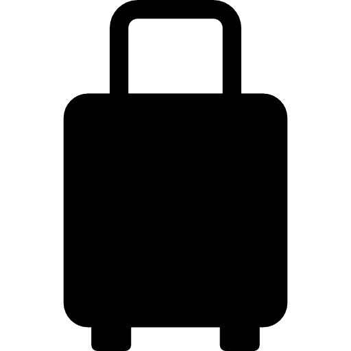Luggage transportation baggage travelling icon