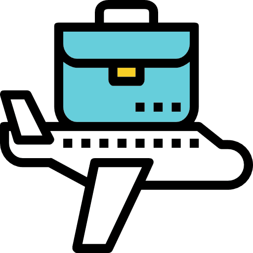 Travel flight transport aeroplane icon