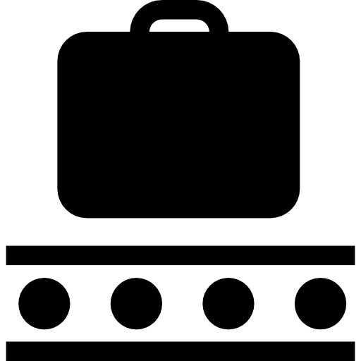 Luggage baggage transportation business icon