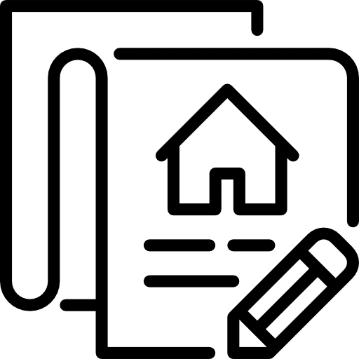 Contract signature files and folders business icon