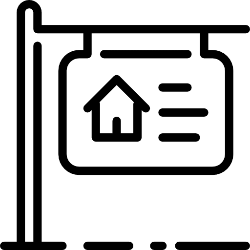 For sale signs property real estate icon