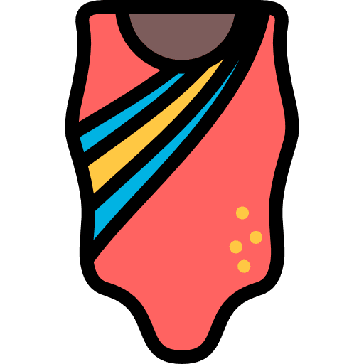 Gymnastics women uniform exercising icon