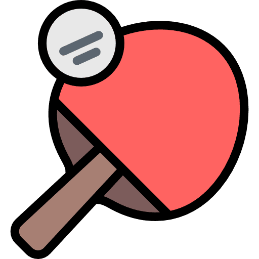Ping pong table tennis sports and competition equipment icon