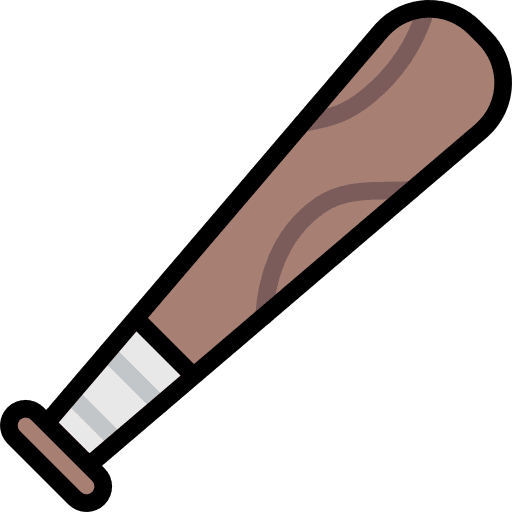 Bat baseball sports and competition bat icon