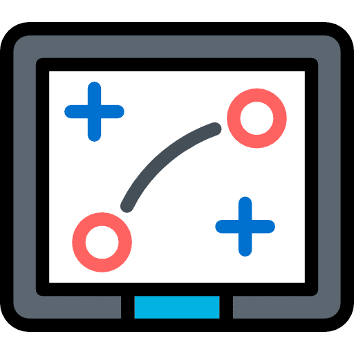 Board whiteboard sport field icon