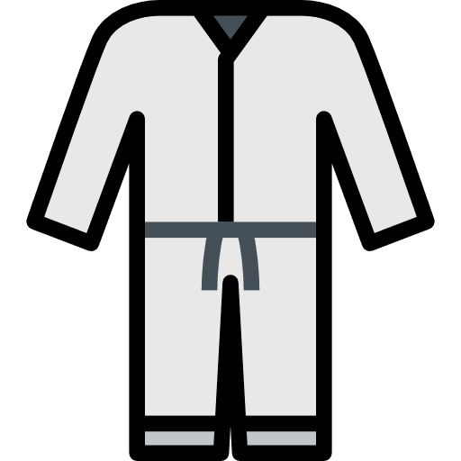 Karate kimono asian sports and competition icon