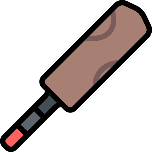 Cricket bat sports and competition sport equipment icon