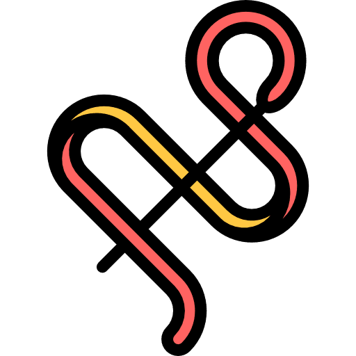 Rythmic gymnastics sports and competition sport ribbon icon