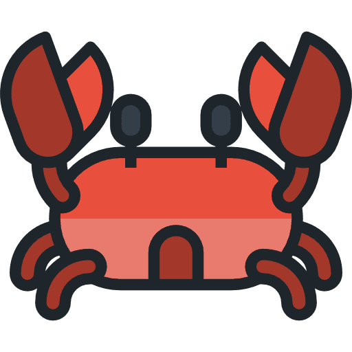 Crab summer crab sea life icon