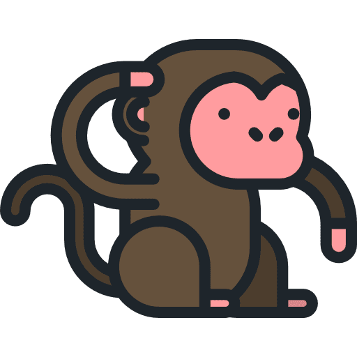 Monkey ape zoo monkey icon
