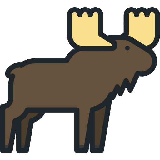 Moose moose mammal animals icon