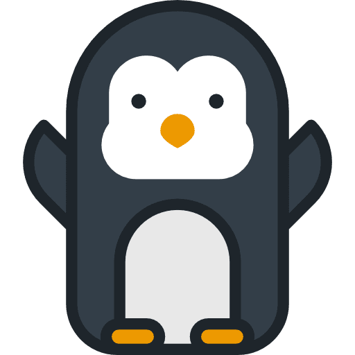 Penguin zoo wild life animal icon