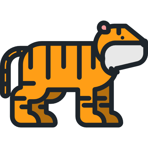 Tiger animals animal kingdom wild life icon