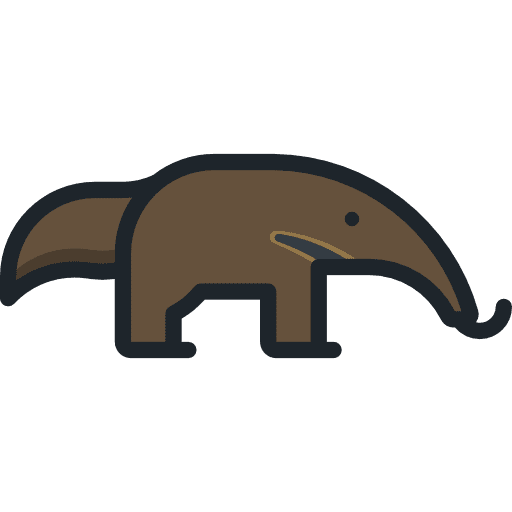Anteater wild life animal kingdom zoo icon