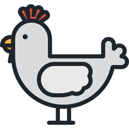Hen animal kingdom farm animals icon