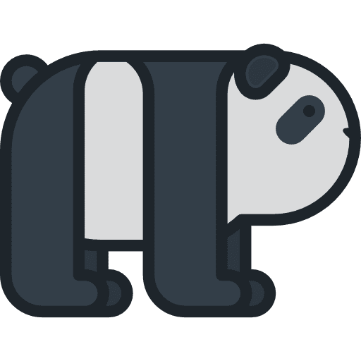 Panda animal kingdom zoo panda icon