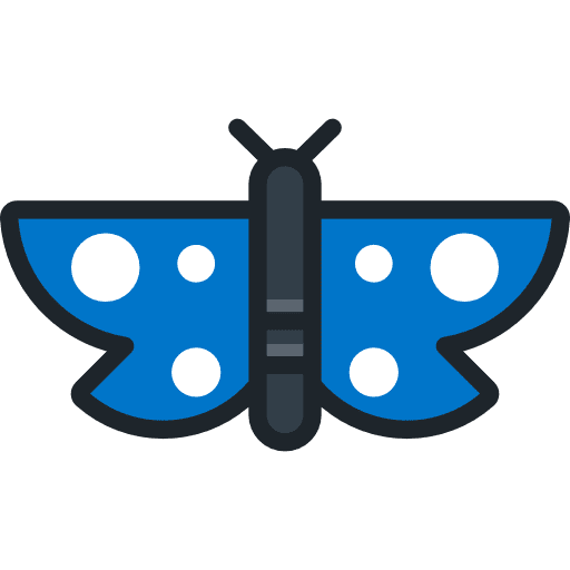 Butterfly butterfly moths insect icon