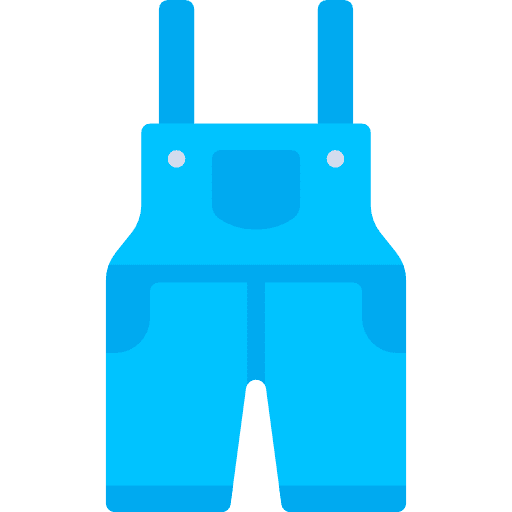 Overall fashion garment clothing icon