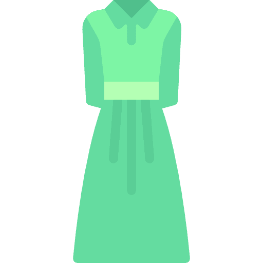 Dress elegant femenine garment icon