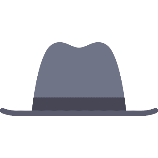 Hat fashion gangster hat icon