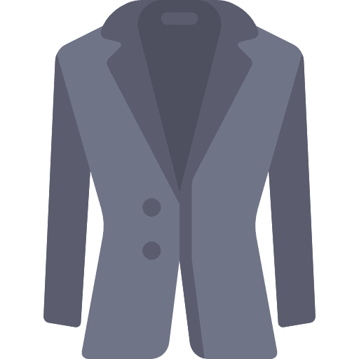 Jacket clothes overcoat coat icon