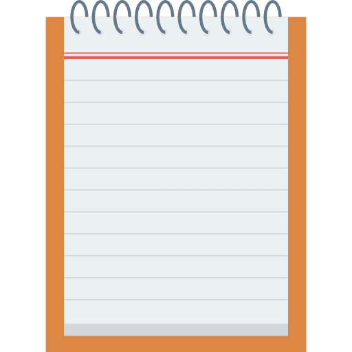 Notebook note writing tool notebook icon
