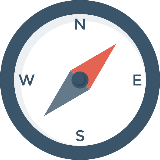 Compass gps technology compass icon