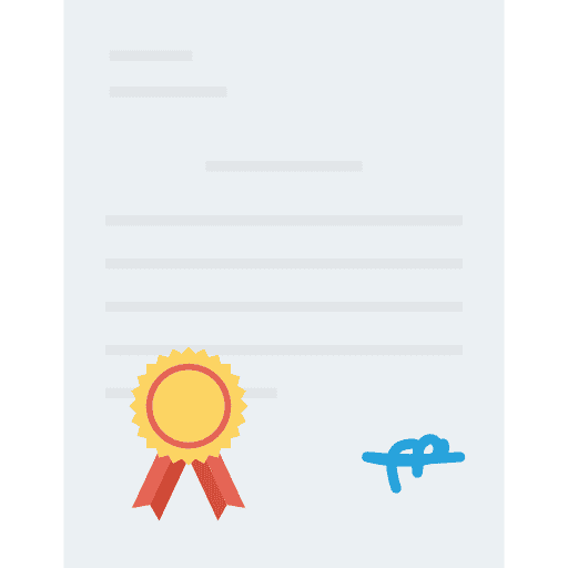 Contract files and folders contract diploma icon