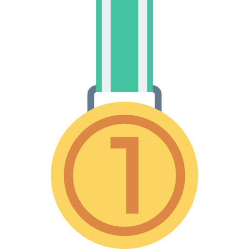 Medal sports and competition champion award icon