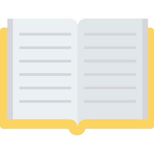 Open book education study library icon