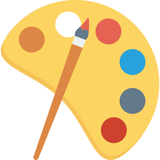 Paint palette painter artist artistic icon