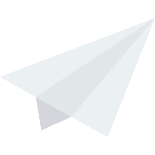 Paper plane message direct communications icon