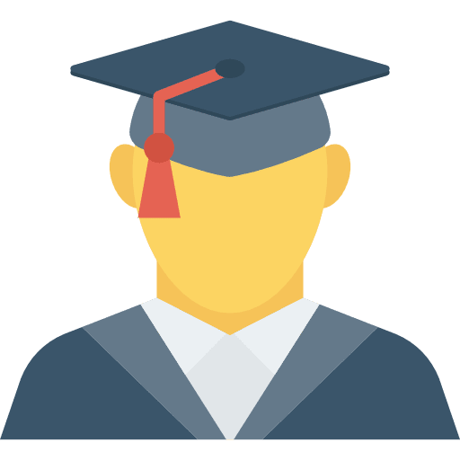 Graduate student avatar education icon