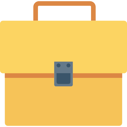 Suitcase portfolio briefcase travel icon