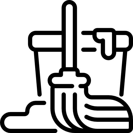 Cleaning miscellaneous housekeeping mop icon