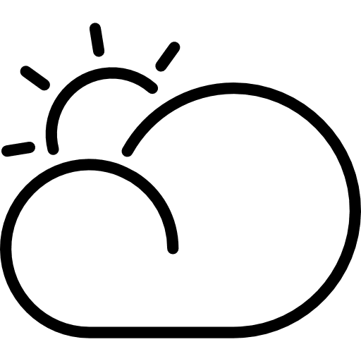 Cloudy bad weather cloudy cloud icon