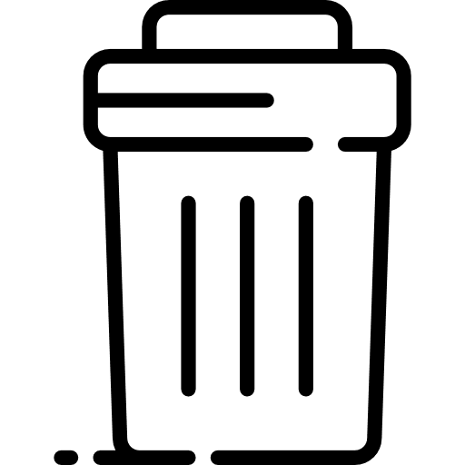 Garbage miscellaneous basket tools and utensils icon