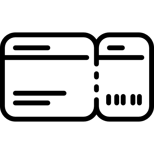 Ticket pass ticket travel icon