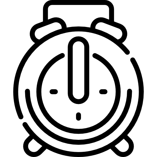 Alarm clock tools and utensils alarm clock time icon