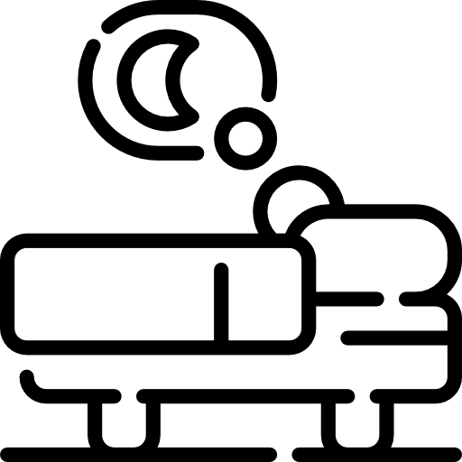 Sleep hostel sleeping humanpictos icon