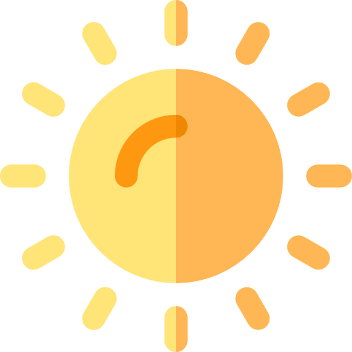 Sun sun nature warm icon