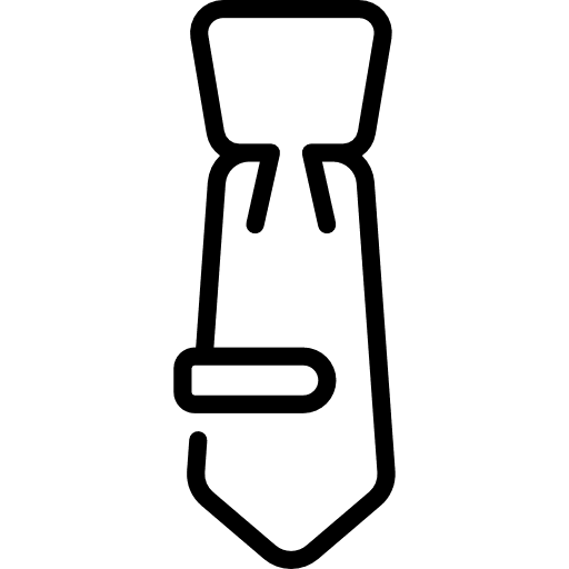 Tie elegant fashion tie icon