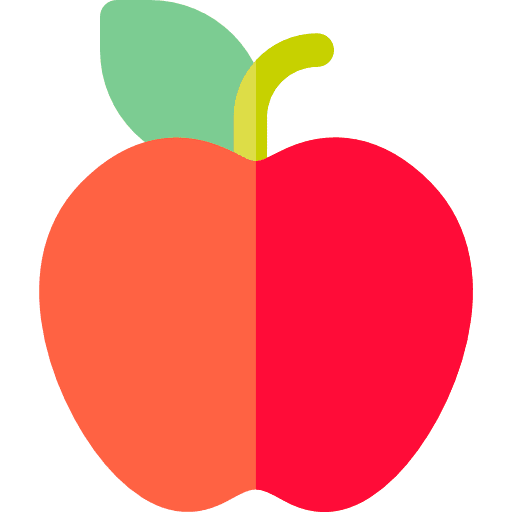 Apple diet organic vegan icon